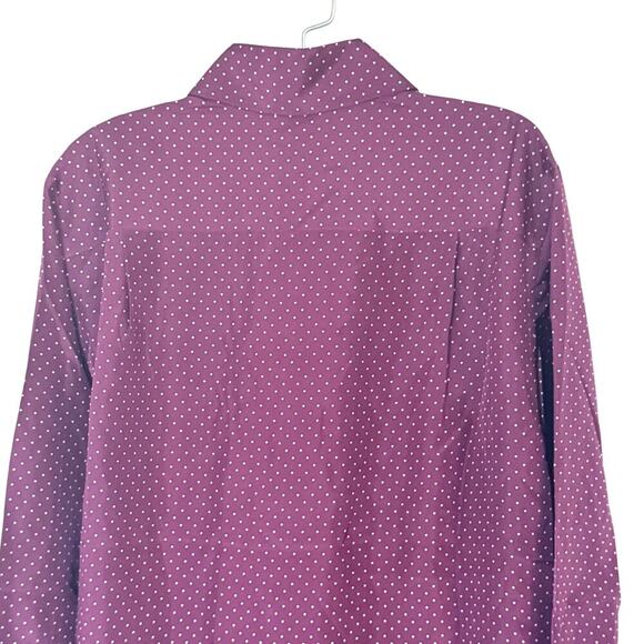 New THAKOON Silk Wrap Tie Shirt Dress Martin White Polka Dot Button Front Sz S - Picture 10 of 15